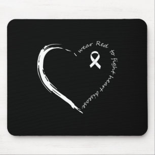 Tapis De Souris Portez le rouge pour combattre la sensibilisation 