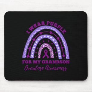 Tapis De Souris Portez Le Violet Pour Mon Grand-Fils, Surdose De S