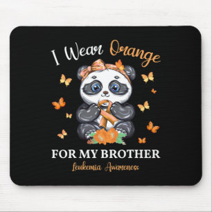 Tapis De Souris Portez Orange Pour Mon Frère Pand De Sensibilisati