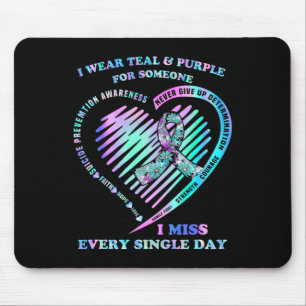 Tapis De Souris Portez Turquoise Et Violet Pour Quelqu'Un Qui Me M