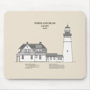 Tapis De Souris Portland Head Lighthouse - Maine - SBD