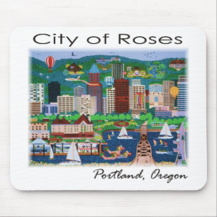 Tapis De Souris Portland~ La ville des Roses