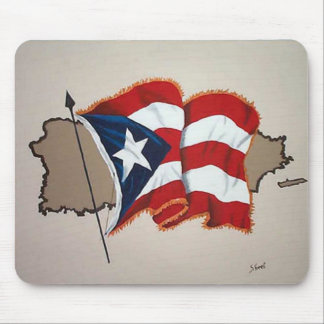 Tapis De Souris Porto Rico Flag Mouse Pad !
