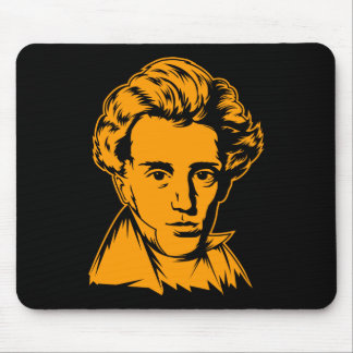 Tapis De Souris Portra d'existentialiste de philosophie de Soren