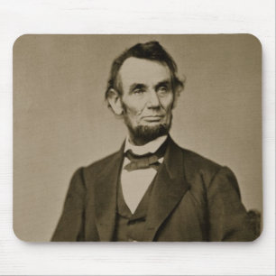 Tapis De Souris Portrait d'Abraham Lincoln (1809-65) (photo de