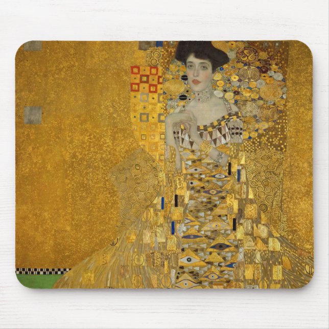 Tapis De Souris Portrait d'Adele Bloch-Bauer I par Gustav Klimt (Devant)
