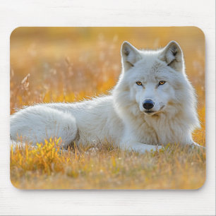 Tapis De Souris Portrait d'amour d'animal sauvage Loup