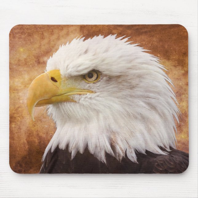 Tapis De Souris Portrait de Bald Eagle (Devant)