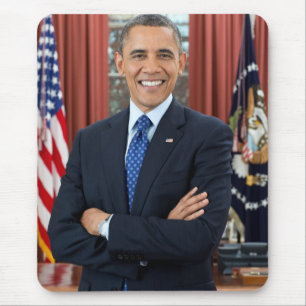 Tapis De Souris Portrait de Barack Obama