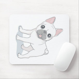 Tapis De Souris Portrait de Bulldog Français mignon AMOUREUX DES
