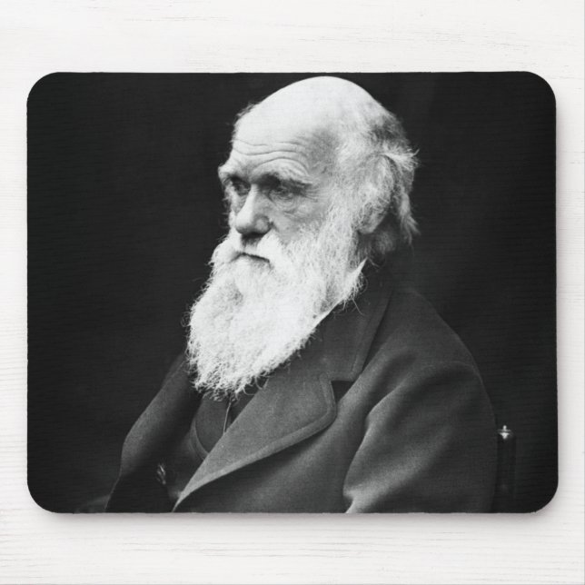 Tapis De Souris Portrait de Charles Darwin (Devant)