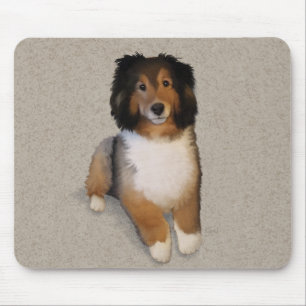 Tapis De Souris Portrait de chien Shelter mix