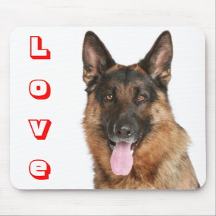 Tapis de souris Portrait de chiot Berger Allemand