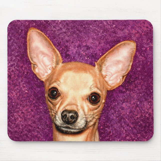 Tapis De Souris Portrait de chiwawa (Devant)