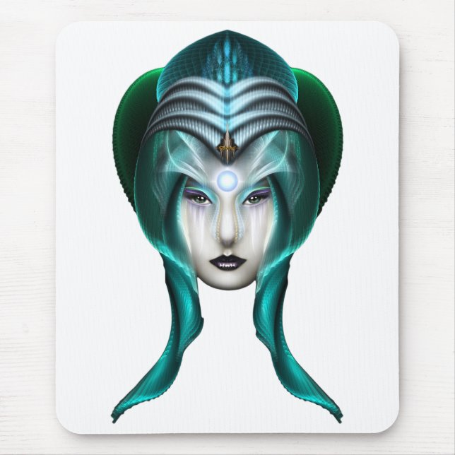 Tapis De Souris Portrait De Cyiria ISO Black (Devant)