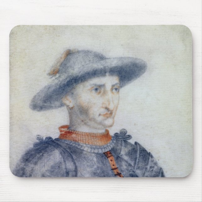 Tapis De Souris Portrait de duc de Rene I de l'Anjou (Devant)