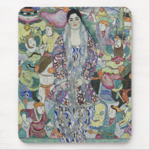 Tapis De Souris Portrait de Friederike Maria Beer par Gustav Klimt