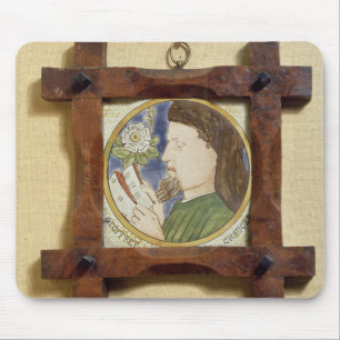 Tapis De Souris Portrait de Geoffrey Chaucer (c.1340-1400) (cerami