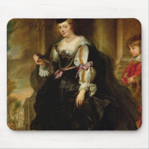 Tapis De Souris Portrait de Helene Fourment avec un entraîneur,