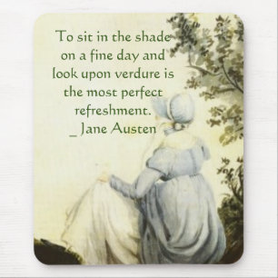Tapis De Souris Portrait de Jane Austen + citation