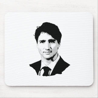 Tapis De Souris Portrait de Justin Trudeau