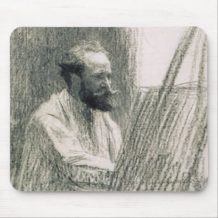 Tapis De Souris Portrait de Manet   d'Edouard Manet à son chevale