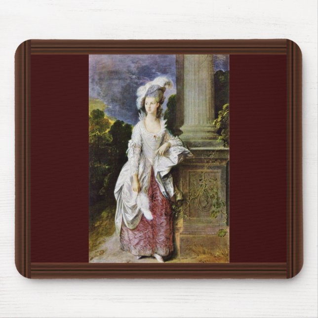 Tapis De Souris Portrait de Mme Thomas Graham By Thomas Gainsboro (Devant)