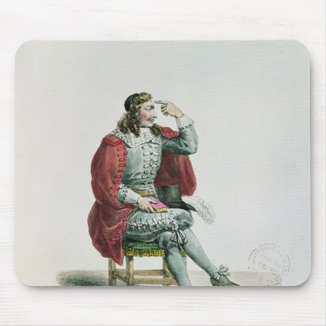 Tapis De Souris Portrait de Moliere dans le rôle d'Arnolfe (Devant)