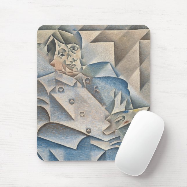 Tapis De Souris Portrait de Pablo Picasso par Juan Gris (Avec souris)