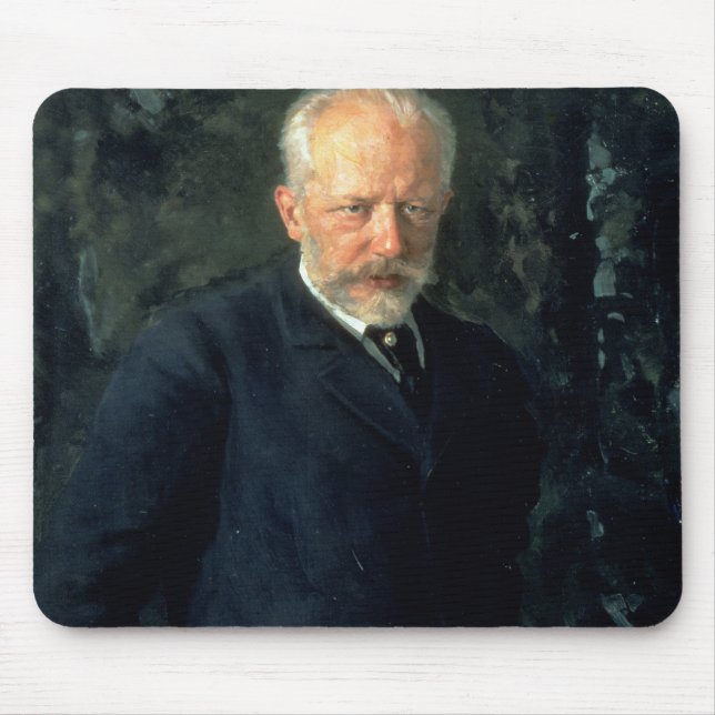 Tapis De Souris Portrait de Piotr Ilyich Tchaikovsky (Devant)