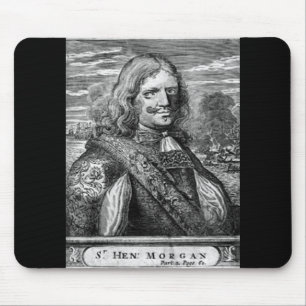 Tapis De Souris Portrait de pirate de Henry Morgan