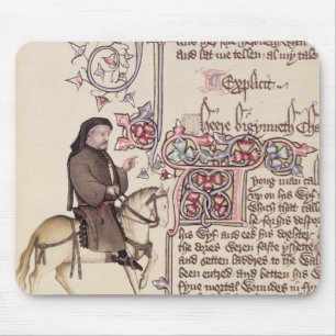 Tapis De Souris Portrait de télécopie de Geoffrey Chaucer de