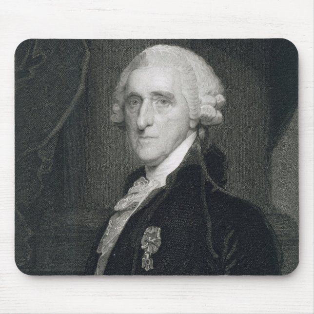 Tapis De Souris Portrait de Thomas McKean, gravé par Thomas B.W (Devant)