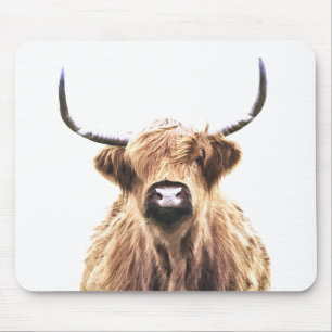 Tapis De Souris Portrait de vache Highland