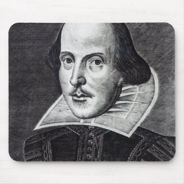 Tapis De Souris Portrait de William Shakespeare (Devant)