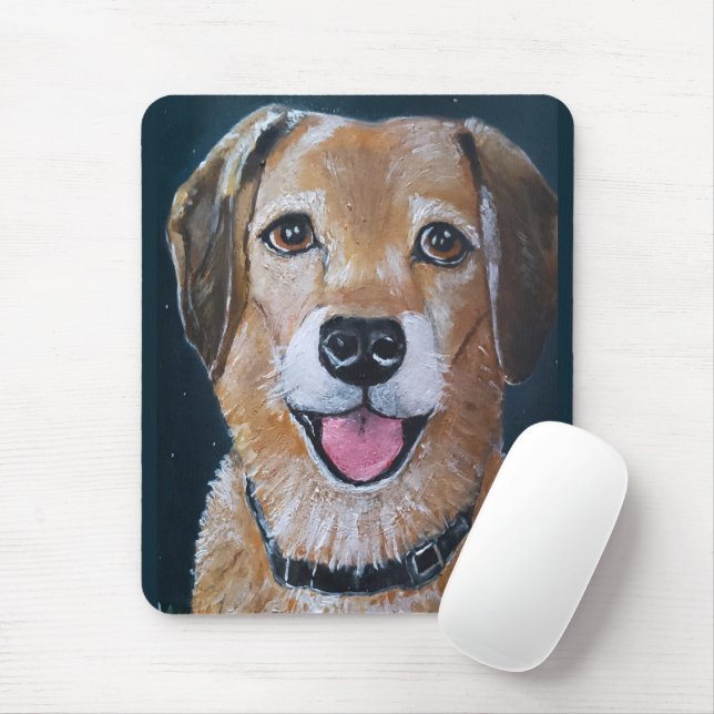 Tapis De Souris Portrait d'Engué Peinture d'Alfred Fox (Avec souris)