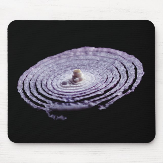 Tapis De Souris Portrait d'oignon rouge (Devant)