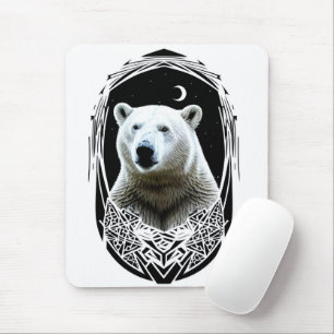 Tapis De Souris Portrait d'ours polaire