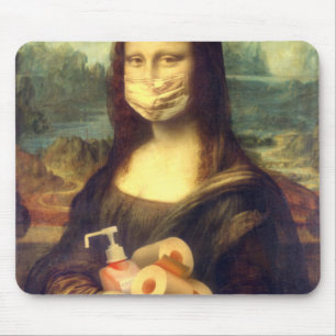 Tapis De Souris Portrait du virus Corona