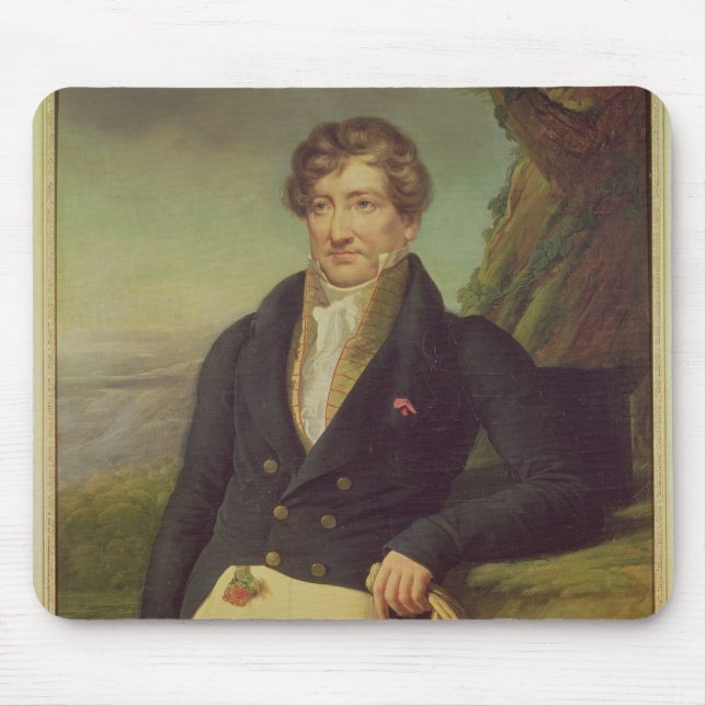 Tapis De Souris Portrait du zoologiste français (Devant)