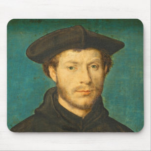 Tapis De Souris Portrait d'un homme, C. 1536 - 40 (huile sur la