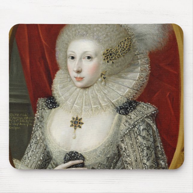 Tapis De Souris Portrait d'une femme, probablement coton de (Devant)