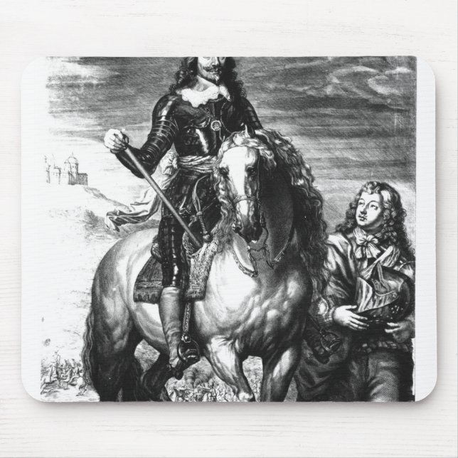 Tapis De Souris Portrait équestre de Charles I (Devant)