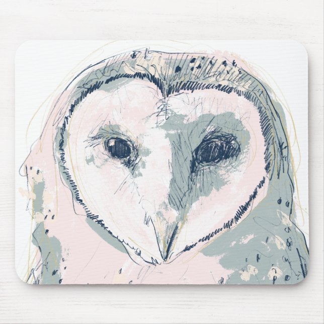 Tapis De Souris Portrait funky Owl (Devant)