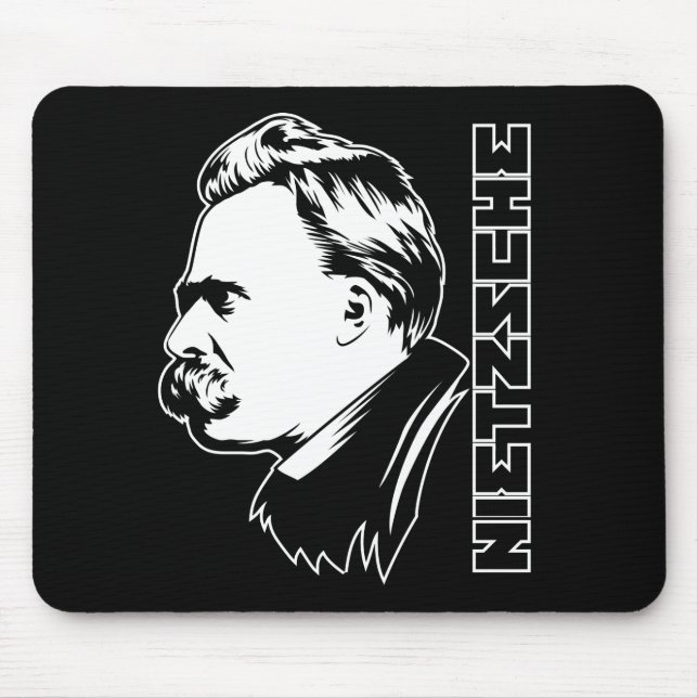 Tapis De Souris Portrait Mousepad de Frederich Nietzsche (Devant)