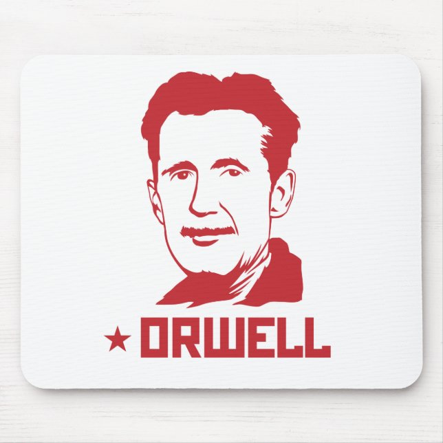 Tapis De Souris Portrait Mousepad de George Orwell (Devant)