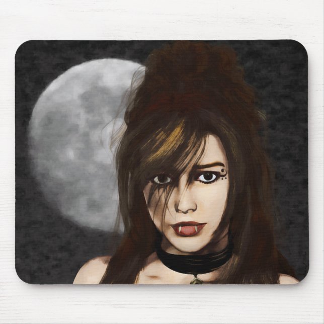 Tapis De Souris Portrait nocturne Mousepad (Devant)