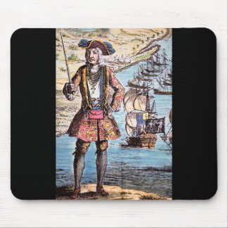 Tapis De Souris Portrait noir de couleur de Bart