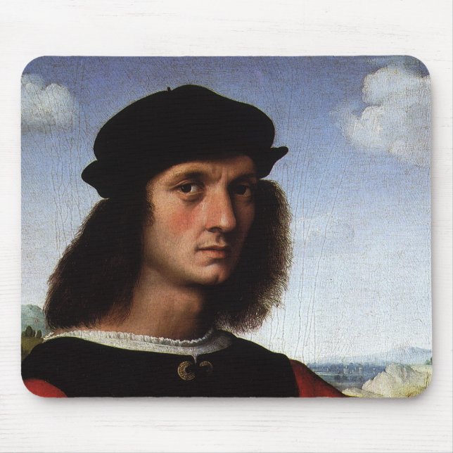 Tapis De Souris Portrait of Agnolo Doni by Raphael Sanzio (Devant)
