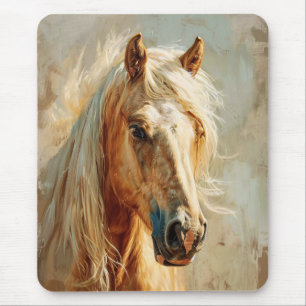 Tapis De Souris Portrait Palomino Horse